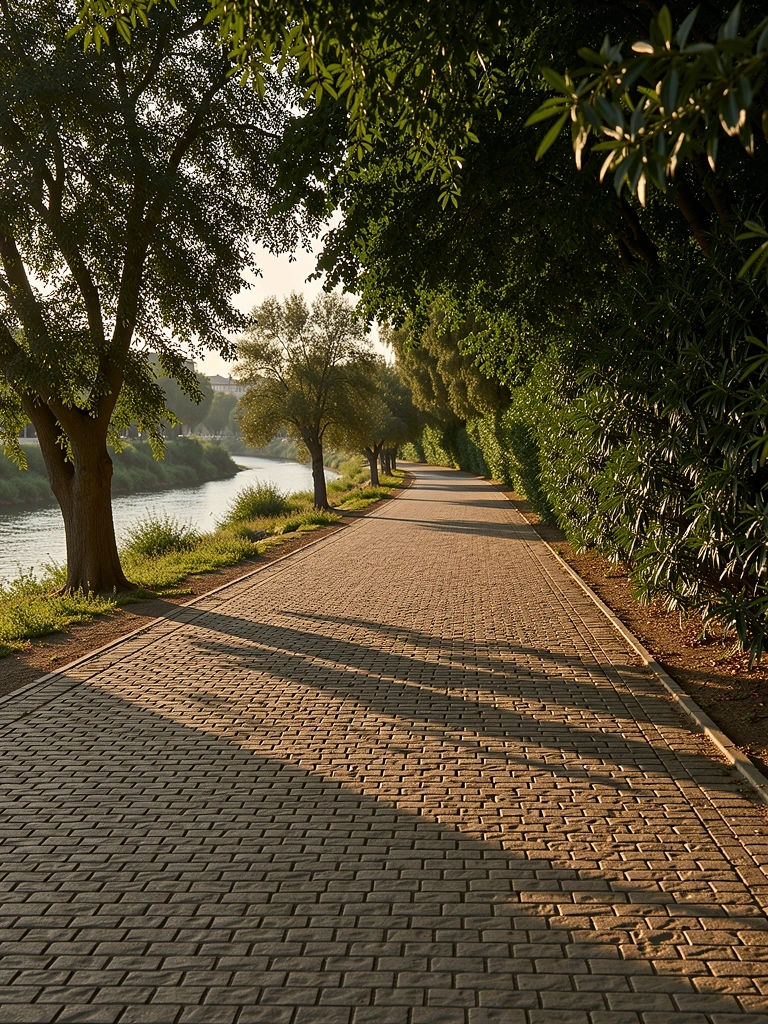 Riverside path